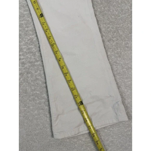 Free People Womens Flared Pull‎ On Side Zip High Rise Stretch Pants White Medium - Picture 7 of 8